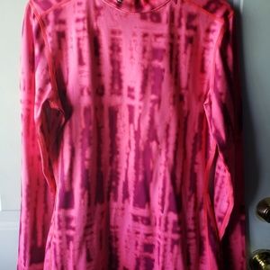 Pink tie dye long sleeve underarmer